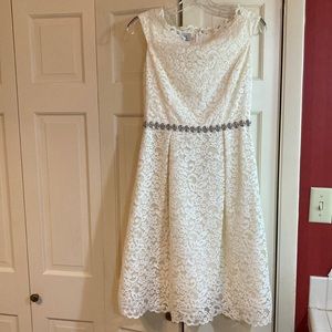 Teri Jon Ivory Dress, 6